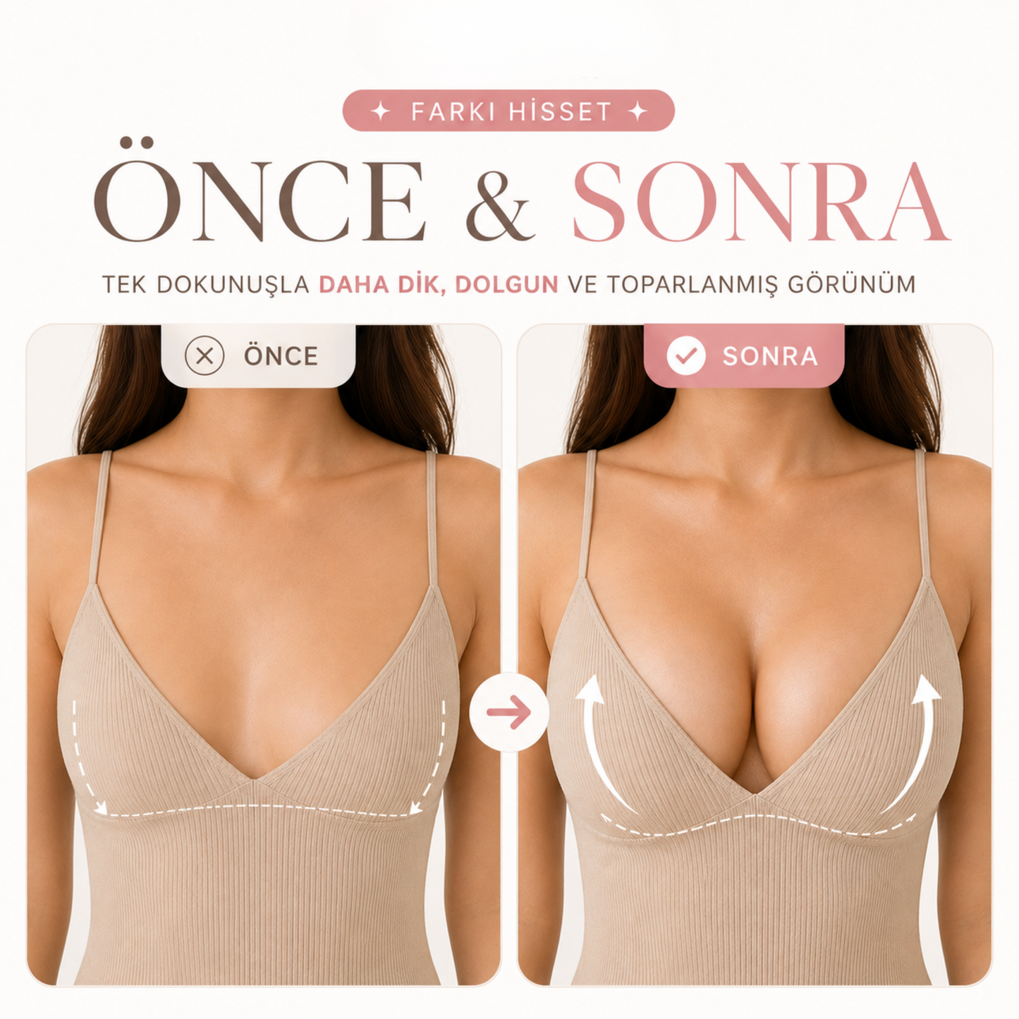 Velyora® Push-Up Yapışkanlı Sütyen
