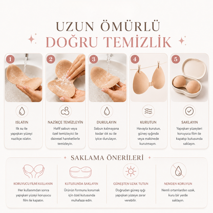 Velyora® Push-Up Yapışkanlı Sütyen